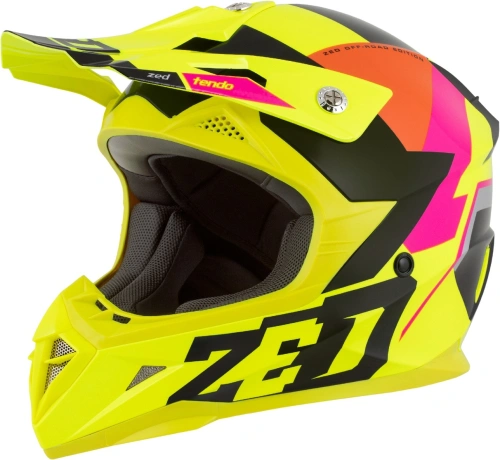 Přilba X1.9D TENDO, ZED, dětská (žlutá fluo/růžová/oranžová/černá) 2025