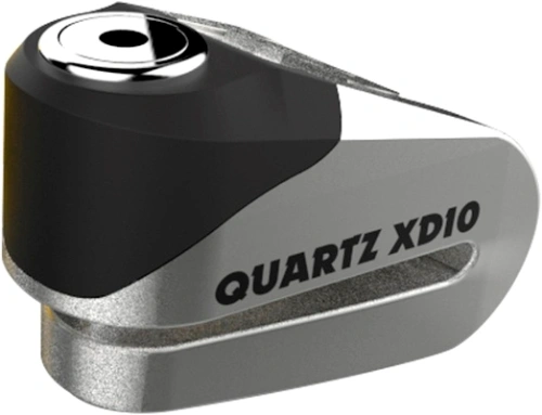 Zámok kotúčové brzdy na motorku OXFORD Quartz XD10 - brúsený kov, priemer čapu 10mm