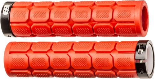 Gripy LOCK-ON so skrutkovacími objímkami a väčšou hr. úchopu, OXFORD (červené, dĺžka 130 mm, 1 pár)