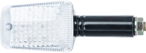 Blinker LED hranatý krátky, OXFORD (číre sklíčko, čierny plášť, pár) M010-060