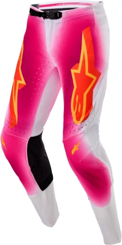Kalhoty SUPERTECH limitovaná edice MIG, ALPINESTARS (růžová fluo/bílá/oranžová) 2025