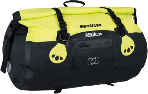 Vodotesný vak Aqua T-30 Roll Bag, OXFORD (čierny / žltý fluo, objem 30 l)