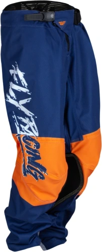 Kalhoty KINETIC KHAOS, FLY RACING - USA 2023 dětské (bílá/modrá/oranžová)