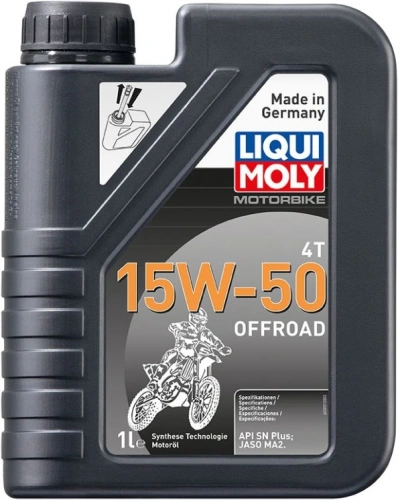 LIQUI MOLY Motorbike 4T 15W-50 Offroad - plne syntetický motorový olej 1 l