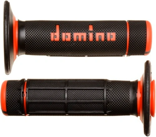 Gripy (offroad) dĺžka 118 mm, DOMINO (čierno-oranžové) M018-114