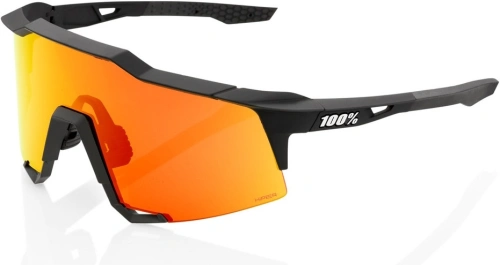 Slnečné okuliare SPEEDCRAFT Matte Black, 100% - USA (HIPER červené sklo)