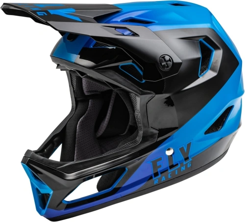 Cyklo přilba RAYCE, FLY RACING - USA (černá/modrá, vel. XL)