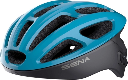Cyklo prilba s headsetom R1, SENA (modrá)