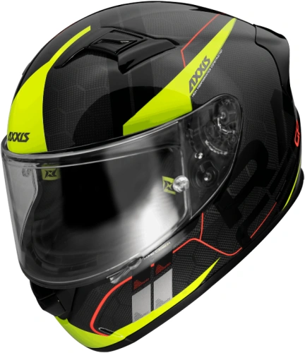 Integrálne helma AXXIS RACER GP CARBON SV spike a3 lesklá fluór žltá
