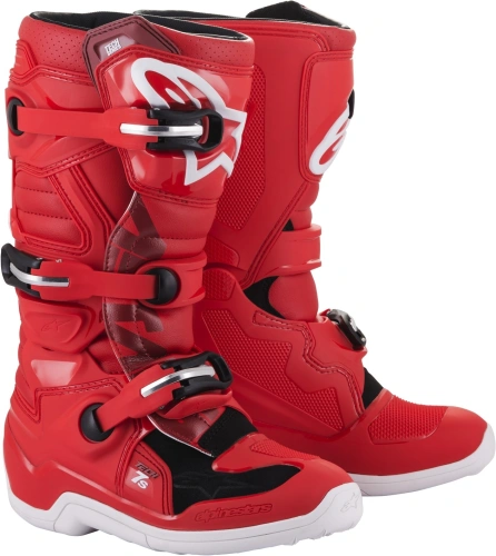 Boty TECH 7 S, ALPINESTARS, dětské (červená) 2023